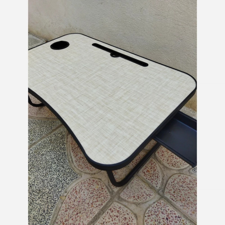 میز تحریر تاشو 65 در 45 کشودار میز لپ تاپ